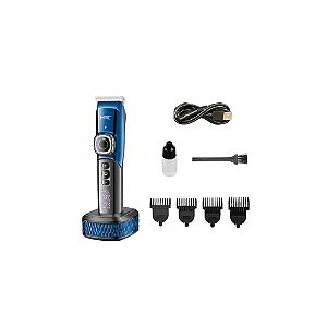 Cortador de Cabelo HTC AT-788 Recarregável Azul/Cinza