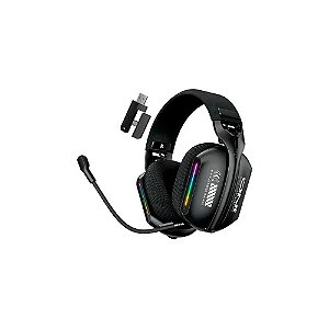 Fone de Ouvido Onikuma c/ Microfone GT808 Wireless Bluetooth/2.4G/Com Fio Preto