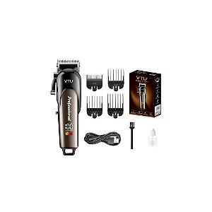 Cortador de Cabelo VTU-8012 Recarregável Preto/Marrom *G