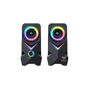 Caixa de Som Multimídia Onikuma L6 RGB Preta