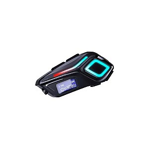 Intercomunicador BT para Moto Capacete K08 USB-C Preto para Moto