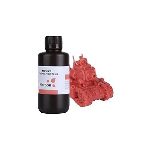 Resina p/Impr 3D Elegoo Standard Maroon 1.0/500G*