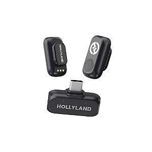 Microfone Sem Fio Hollyland Lark A1 Mini Duo USB-C Cinza Espacial