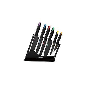Jogo de Facas Cerâmicas Cuisinart com Acrílico C55 7 Peças