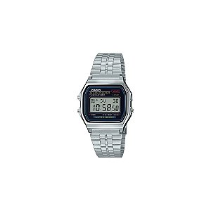 Relógio Casio Feminino Digital A159WA N1DF Prateado