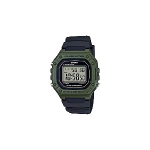 Relógio Casio Masculino Digital W-218H-3AVDF Verde Mate