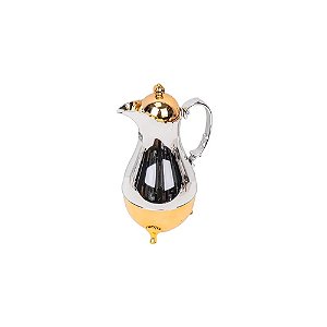 Jarra Térmica Prateada com Dourado 1 Litro