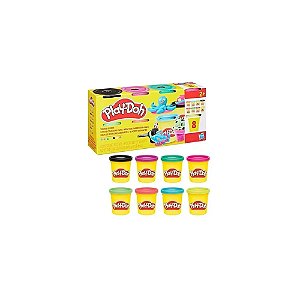 Pacote Vibrante de 8 Massinhas Play-Doh Hasbro