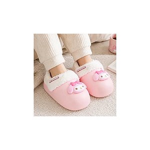 Pantufas MY Melody Rosa Antiderrapantes 35 A 40