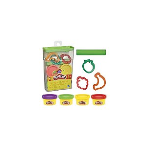 Conjunto Criativo de Frutas Play-Doh Hasbro em Pote 113 G