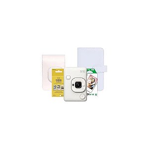 Kit Fuji Câmera Instax Mini Liplay Branca