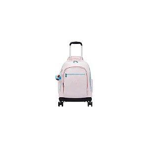 Mochila com Rodas Kipling New Zea Rosa Metálico