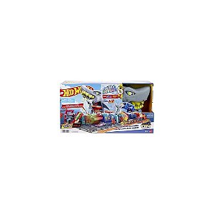 Pista de Brinquedo Mattel Hot Wheels City Ultra Shark Car Wash HTN82