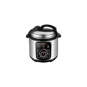 Panela de Pressão Elétrica Tokyo EDTOP6L 6L 1000W 220V Prata e Preto