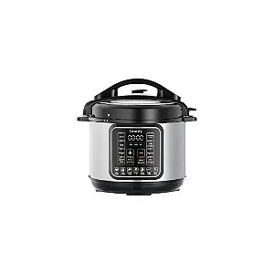 Panela de Pressão Elétrica Smartfy PP01B 6L 1000W 220V Prata/Preto