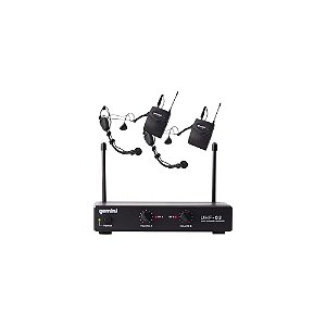 Fone de Ouvido Headset Microfone Dual Gemini 02HL UHF