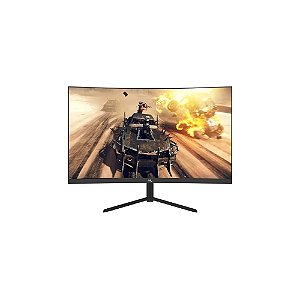 Monitor LED Curvo para Jogos Mtek de 24" FHD M24SFV165 HDMI/Displayport/165HZ/Bivolt - Preto