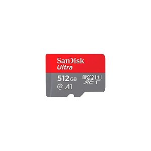 Cartão de Memória Micro SD Sandisk Ultra 512GB C10 150MB/s SDSQUAC-512G-GN6MA - 150 MB/s
