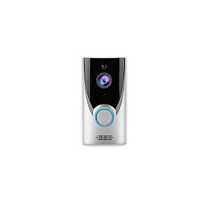 Videoporteiro Eletrônico Hommie HSC 11BW com Câmera Wifi DB - Prata/Preto