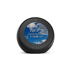 Despertador Inteligente Amazon Echo Spot com Alexa Preto