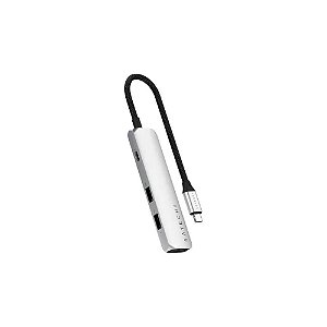 Hub Satechi ST-P4SS Slim Multiport 4 Em 1 4K USB-C Prata