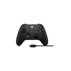 Controle Sem Fio Microsoft 1914 para Xbox X/S + Cabo USB-C - Preto