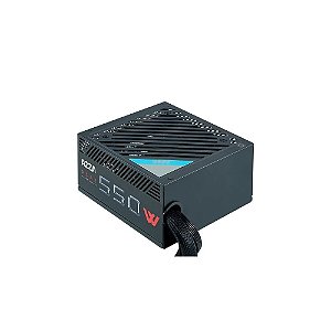 Fonte de Alimentação para PC Azza PSAZ-550W 80 Plus Bronze/550W/Bivolt - Preto