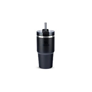Copo Stanley Flowstate Quencher H2.0 591 ML - Preto (com Canudo)