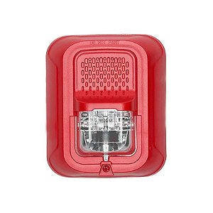 Sirene Estroboscópio Firelite SRL-SP para Sistema de Alarme Contra Incêndios - Vermelho