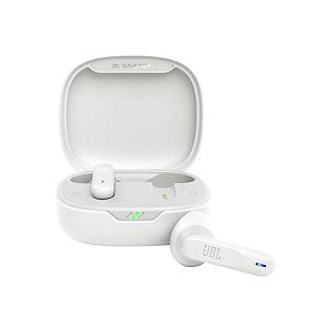 Fone de Ouvido Sem Fio JBL Wave Flex Bluetooth/Microfone/IPX54 - Branco