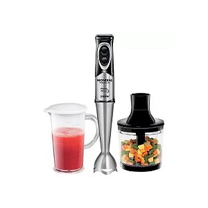 Misturador Mondial Power Mixer Premium M-07 Com 700W/Corpo Em Aço Inox/220V - Preto/Prata