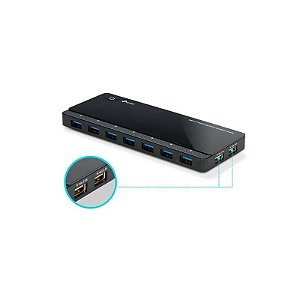 Hub TP-Link UH720 3.0 USB 7 Portas +2 Porto de Carga - Preto