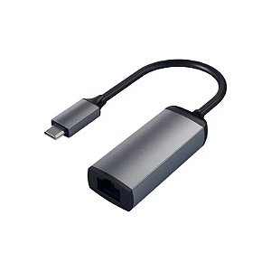 Adaptador USB-C para RJ45 Satechi ST-Tcenm até 1000Mbps - Cinza Espacial