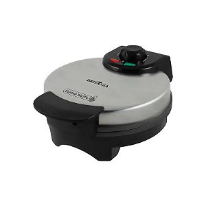 Máquina de Waffles Britania Golden Waffle com 850W/Até 220ºC/220V - Preto/Prata