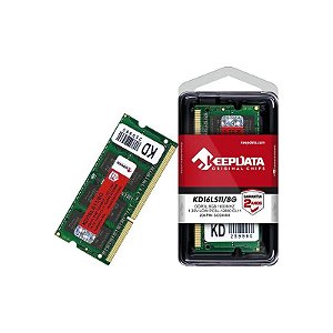 Memória RAM para Notebook Keepdata de 8GB KD16LS11/8G DDR3L/1600MHZ - Verde