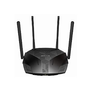 Roteador Wi-Fi Mercusys MR70X AX1800 4 Antenas Dualband Wi-Fi 6 Preto