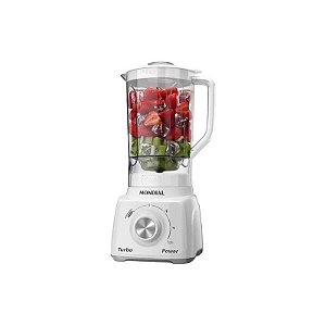 Liquidificador Mondial Turbo Power L-99-WG com 500W/3 Velocidades/220V - Branco