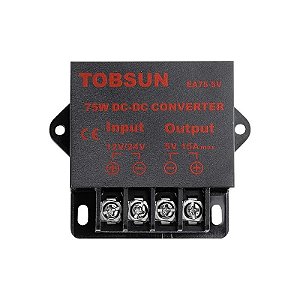 Regulador de Voltagem Tobsun EA75-5V 75W - Preto