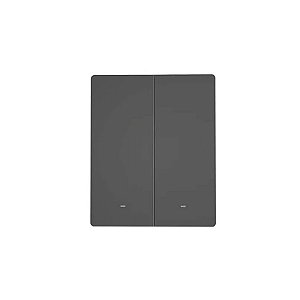 Interruptor de Parede Inteligente Smart Sonoff M5-2C-80 Bivolt/2 Botões - Cinza