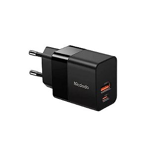 Carregador de Parede CH-1952 de 20W + Cabo USB-C para USB - Preto