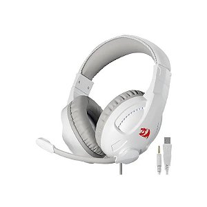 Fone de Ouvido Redragon H211W-RGB Cronus 3.5MM/USB - Branco
