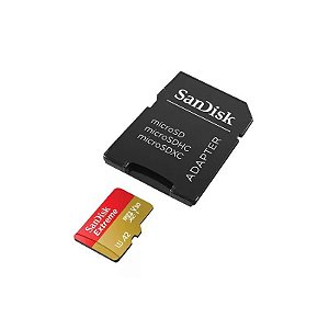 Cartão de Memória Micro SD Sandisk Extreme 32GB 100MB/s 2X1 SDSQXAF-032G-GN6MA