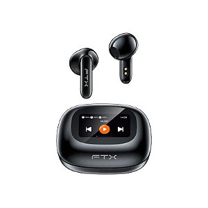 Fone de Ouvido FTX E97L-BK Mic/Toque/Bluetooth/com Tela LED - Black