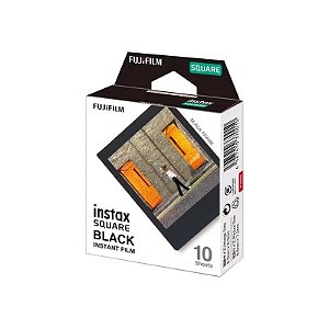 Pacote com 10 Filmes Fuji Instax para Instax Square Black