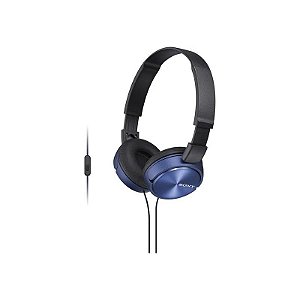 Fone de Ouvido Sony MDR-ZX310 AP com Microfone - Azul