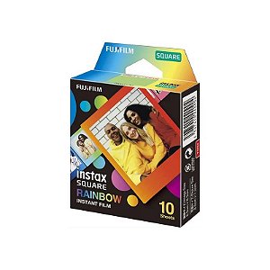 Filme Fujifilm Instax Square Rainbow de 8,6X7,2CM (10 Unidades)