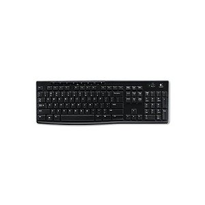 Teclado Logitech Wireless K270 920-004426 USB Preto