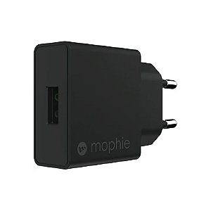 Carregador de Parede Mophie Adaptador de Parede 409903239 USB-A/18W - Preto