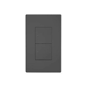 Interruptor de Parede Inteligente Sonoff Switchman M5-2C-120 Wi-Fi/Bluetooth/2 Botões Bivolt - Cinza Escuro