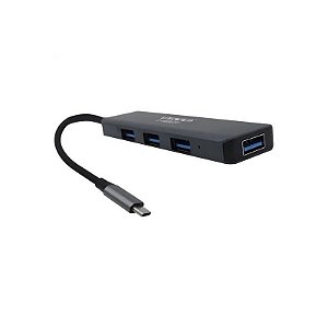 Hub USB-C Satellite A-HUBC51 com 4 Portas USB 3.0 - Cinza